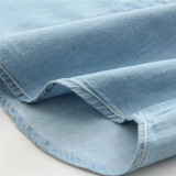 GOPLUS 2018 Denim Shirt Women Blouses Blue Long Sleeves School Shirts Jeans Turn Down Collar Blusas femininas Tops C4273