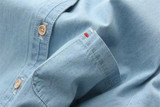 GOPLUS 2018 Denim Shirt Women Blouses Blue Long Sleeves School Shirts Jeans Turn Down Collar Blusas femininas Tops C4273
