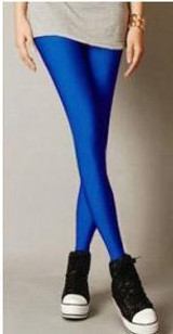 GOPLUS 2017 Solid Candy Color Neon Legging for Women High Waist Stretched Leggings Elastic Clothing Plus Size Ankle Length Pants