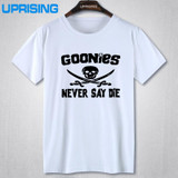GOONIES NEVER SAY DIE T Shirts Men Hip Hop Man Rock T-Shirt Cotton O Neck Mens Casual Short Sleeves Tops Tees Free Shipping