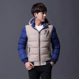 Good Quality Men Down Jacket Print Thick Parka Fashion Hooded Winter Coat Male Warm Jacket Free Shipping
