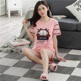 Good Quality Lucky Cat Women Pajamas Sets Animal Cartoon Girls Sleepwear Women's Pijamas Suit Home Clothes Pyjama Femme XXXL