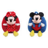 Good quality baby schoolbag plush backpack with Mickey Minnie dolls toys for boys girls children's school bag