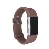 Good Price! COMLYO Diamond Silicone Band For Fitbit charge 2 Heart Rate Smart Bracelet WatchBand Strap Stainless Steel Buckle