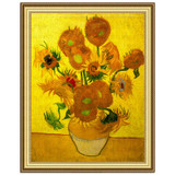 Golden Panno,Needlework,Embroidery,DIY Floral Painting,Cross stitch,kit,11ct Van Gogh sunflower Cross-stitch,Sets For Embroidery