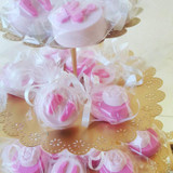 Gold Wedding Dessert Tray Cake Stand Cupcake Pan Party Supply 7PCS / Set white Lace cake decoration plate Cake dish