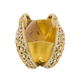 Gold Plated Women Rhinestones Animal Evening Clutch Bags Eagle Pattern Bridal Wedding Party Crystal Clutches Handbags Purses