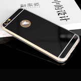Gold Luxury Plating Bling Luxury Mirror Case For iPhone 7 6 6S Plus 5s SE Soft Clear TPU Cover For iPhone 6 7 6S 5S