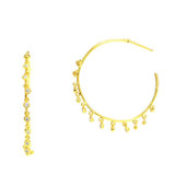 GOLD HOOP WITH MULTI DROPS