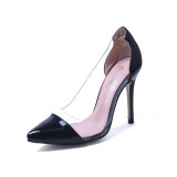 GENSHUO 2017 Women Sexy Valentine Pointed Toe Stiletto High Heels Shoes Ladies Wedding Dress Bridal Designer Pumps Zapatos Mujer