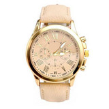 Geneva Watch Women Watches Reloj Mujer Dropship 2017 Casual Roman Numerals PU Leather Mechanical Clock