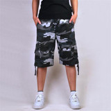 FAVOCENT Men's shorts in summer cargo shorts 2017 men's casual shorts camouflage Knee length cotton loose XL Multi Pocket shorts