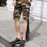 FAVOCENT Men's shorts in summer cargo shorts 2017 men's casual shorts camouflage Knee length cotton loose XL Multi Pocket shorts