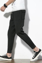 FAVOCENT Fashion Brand Men's Pants Harem Trousers Pockets Elastic Waist Male Casual Pants Pencil Ankle Length Pants Loose Pop