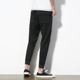 FAVOCENT Fashion Brand Men's Pants Harem Trousers Pockets Elastic Waist Male Casual Pants Pencil Ankle Length Pants Loose Pop