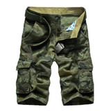 FAVOCENT Brand 2017 summer new fashion big size cotton army camouflage cargo shorts men's multi-pocket loose Bermuda Trousers 44