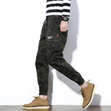 FAVOCENT 2017 new loose loose casual pants big size men's camouflage overalls men's harem pants free shipping