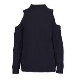 FATIKA Women's Off Shoulder Turtleneck Knitted Sweaters Autumn 2017 Fashion Pullover Jumpers Winter Oversized Sweater for Woman