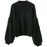 FATIKA 2017 New Fashion Women's Sweaters And Pullovers Lantern Sleeve Turtleneck Knitted Sweaters Casual Loose Jumper Tops FATIKA 2017 New Fashion Women's Sweaters And Pullovers Lantern Sleeve Turtleneck Knitted Sweaters Casual Loose Jumper Tops