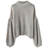 FATIKA 2017 New Fashion Women's Sweaters And Pullovers Lantern Sleeve Turtleneck Knitted Sweaters Casual Loose Jumper Tops FATIKA 2017 New Fashion Women's Sweaters And Pullovers Lantern Sleeve Turtleneck Knitted Sweaters Casual Loose Jumper Tops