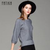 FATIKA 2017 New Fashion Women's Pullover Sweater Women O-neck Batwing Sleeve Wool Knitted Solid Color Thick Sweaters Loose Coat FATIKA 2017 New Fashion Women's Pullover Sweater Women O-neck Batwing Sleeve Wool Knitted Solid Color Thick Sweaters Loose Coat