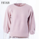 FATIKA 2017 New Fashion Women's Pullover Sweater Women O-neck Batwing Sleeve Wool Knitted Solid Color Thick Sweaters Loose Coat FATIKA 2017 New Fashion Women's Pullover Sweater Women O-neck Batwing Sleeve Wool Knitted Solid Color Thick Sweaters Loose Coat
