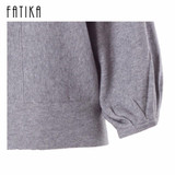 FATIKA 2017 New Fashion Women's Pullover Sweater Women O-neck Batwing Sleeve Wool Knitted Solid Color Thick Sweaters Loose Coat FATIKA 2017 New Fashion Women's Pullover Sweater Women O-neck Batwing Sleeve Wool Knitted Solid Color Thick Sweaters Loose Coat