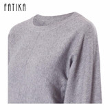 FATIKA 2017 New Fashion Women's Pullover Sweater Women O-neck Batwing Sleeve Wool Knitted Solid Color Thick Sweaters Loose Coat FATIKA 2017 New Fashion Women's Pullover Sweater Women O-neck Batwing Sleeve Wool Knitted Solid Color Thick Sweaters Loose Coat