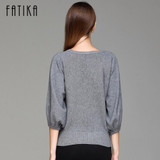 FATIKA 2017 New Fashion Women's Pullover Sweater Women O-neck Batwing Sleeve Wool Knitted Solid Color Thick Sweaters Loose Coat FATIKA 2017 New Fashion Women's Pullover Sweater Women O-neck Batwing Sleeve Wool Knitted Solid Color Thick Sweaters Loose Coat