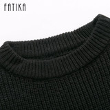 FATIKA 2017 Autumn Women Blouse Casual O-Neck Loose Batwing Long Sleeve Tops Shirts Sweater Jumper Pullovers