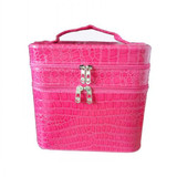 Fashionable Large Crocodile Cosmetic Bag Wholesale Necklace Earrings Box Jewelry Showcase Travel Cleaning Cosmetic Bag Beauty