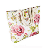 Fashionable Flower Printing Women Handbags Canvas Women Beach Bag Casual Shopping Tote Mummy Shoulder Bag drop shipping JXY820