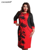 fashionable elegant women dresses big size NEW 2017 plus size women clothing L-6xl dress casual o-neck slim office bodycon dress fashionable elegant women dresses big size NEW 2017 plus size women clothing L-6xl dress casual o-neck slim office bodycon dress
