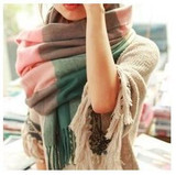 Fashion Wool Winter Scarf Women Spain Desigual Scarf Plaid Thick Brand Shawls and Scarves for Women
