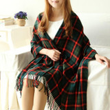 Fashion Wool Winter Scarf Women Spain Desigual Scarf Plaid Thick Brand Shawls and Scarves for Women