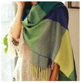 Fashion Wool Winter Scarf Women Spain Desigual Scarf Plaid Thick Brand Shawls and Scarves for Women