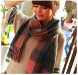 Fashion Wool Winter Scarf Women Spain Desigual Scarf Plaid Thick Brand Shawls and Scarves for Women