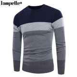 Fashionable Design Casual Men's Sweater Autumn Winter New Wool Male Pullovers Top Quality Striped Men Slim Fit Knitting Clothing