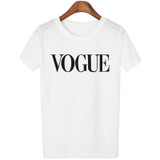 Fashion2018 Summer Shirt For Women VOGUE t-shirt With Print Tops For Women Tee New Arrival Sales Leader Harajuku Women's T-Shirt
