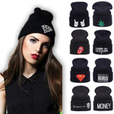 Fashion!! New Winter Knitted Hat For Women Hats Men Skullies Beanies Solid Women's Cap Warm Hat Unisex Beanie Wholesale/Retail