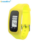 Fashion Young Women Men Watches Digital LCD Pedometer Run Step Walking Distance Calorie Counter Watch Bracelet Creative