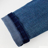 Fashion Young Men`s Korean Style Jeans Vintage Aged Blue Stone Washed Tight Skinny Jeans For Youth