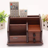 fashion wooden storage box desk organizer office desk storage boxmake up organizer for home decoration organizador SNH008