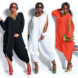 Fashion Womens Long Sleeve Romper Baggy Harem Jumpsuit Playsuit  Plus Size 5 Colors