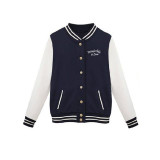 Fashion Womens Long Sleeve Slim Baseball Uniform outerwear bomber jacket baseball jacket High Quality