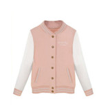 Fashion Womens Long Sleeve Slim Baseball Uniform outerwear bomber jacket baseball jacket High Quality