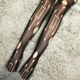 Fashion Womens Lady Girls Black Sexy Fishnet Pattern Jacquard Stockings Pantyhose Tights Styles Woman 1pcs dww02