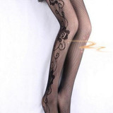 Fashion Womens Lady Girls Black Sexy Fishnet Pattern Jacquard Stockings Pantyhose Tights Styles Woman 1pcs dww02