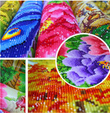 New Round Diamond Mosaic 5D Diy Diamond Painting Flower vase Pictures Cross Stitch Diamond Embroidery Crystal Home Decoration