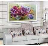 New Round Diamond Mosaic 5D Diy Diamond Painting Flower vase Pictures Cross Stitch Diamond Embroidery Crystal Home Decoration